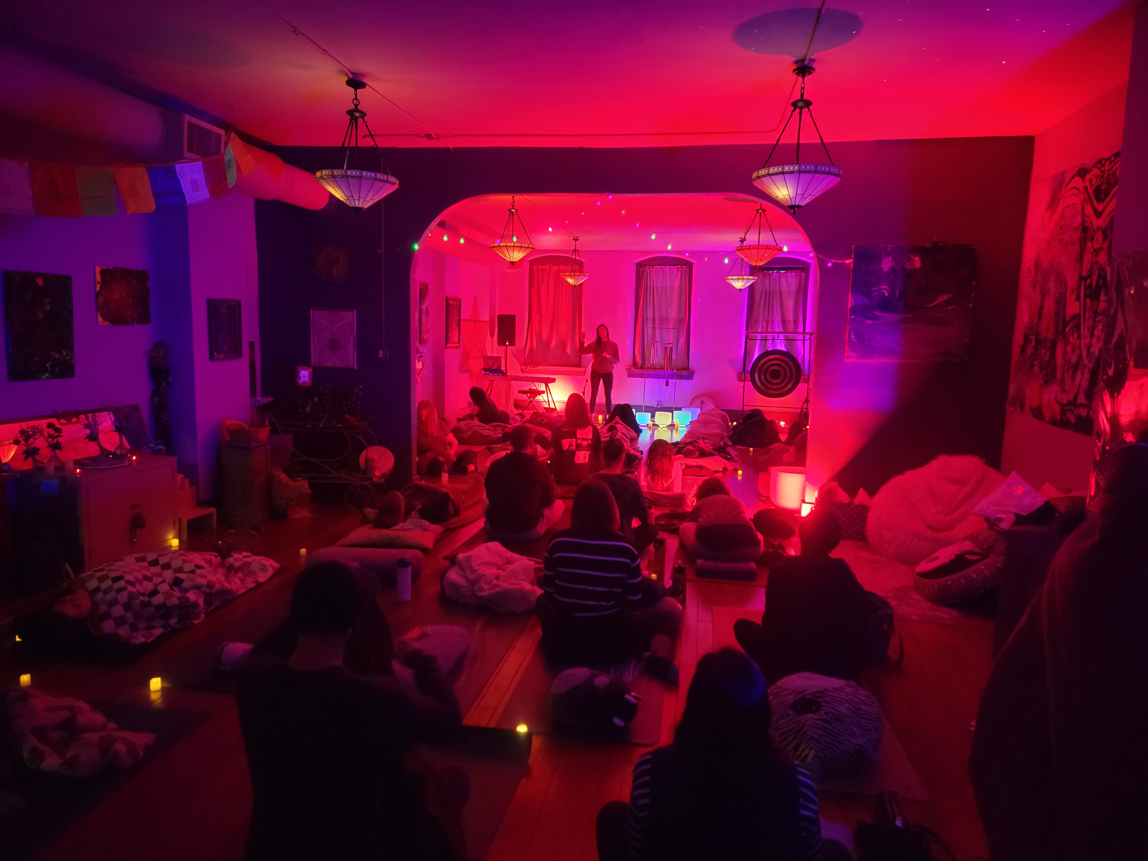Sound bath gathering