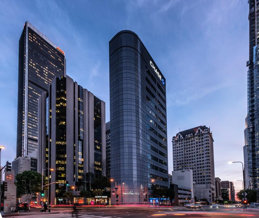 Chase builing investment in Los Angeles.