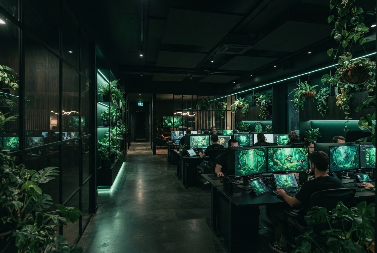 Intérieur du studio Juniper Brook Play