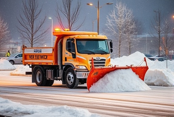 Snow removal truck