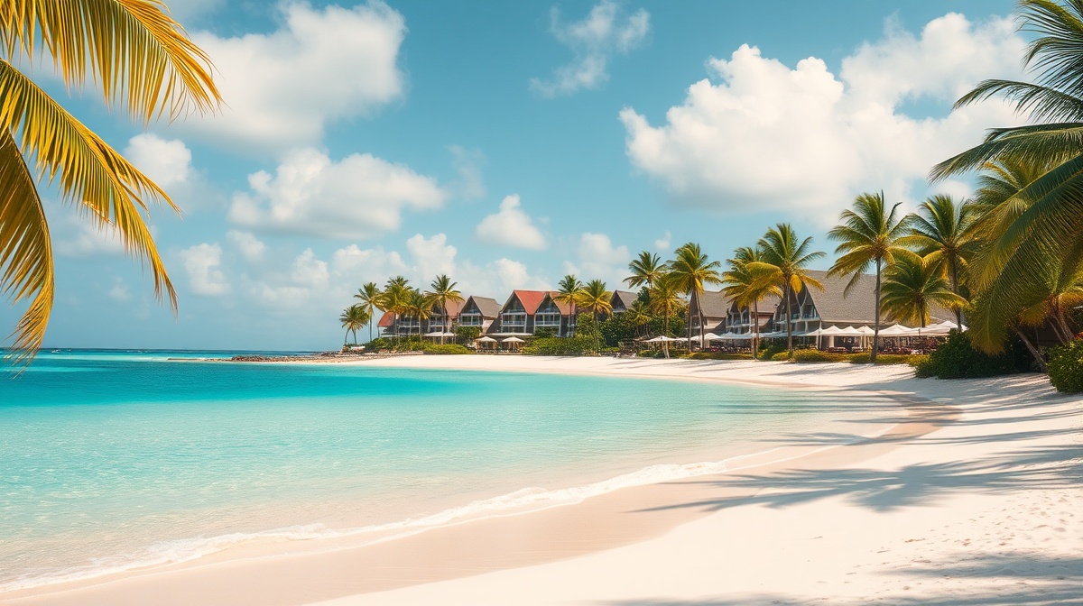 Tropical beach destination