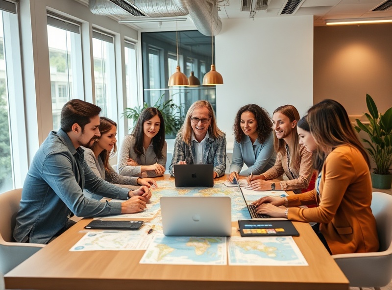 TravelBroker team collaborating