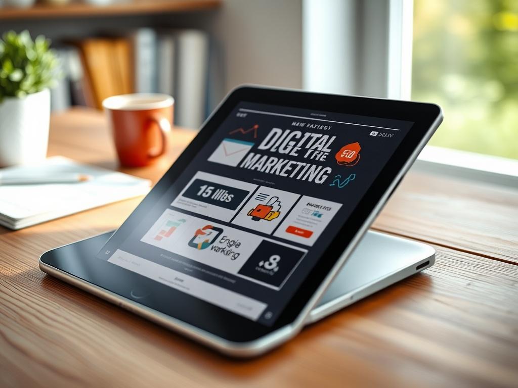 A hyper realistic close up shot of an e book