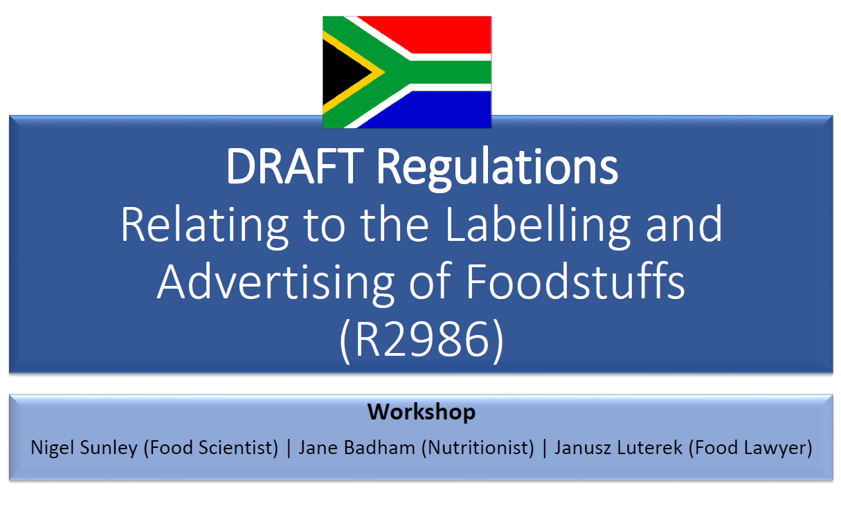Foodstuffs, Cosmetics and Disinfectants Act 54 of 1972 Compliance