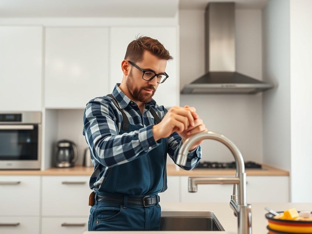 A skilled handyman performing repairs in a home environment, showcasing