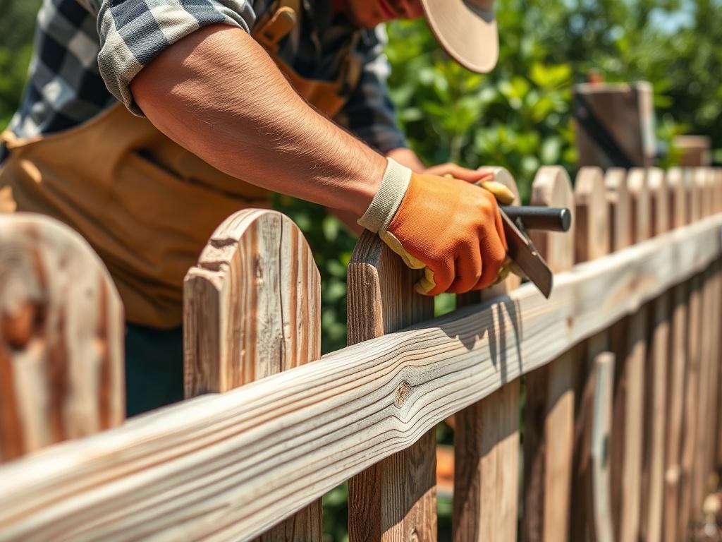 A close up of a skilled craftsman hand building a