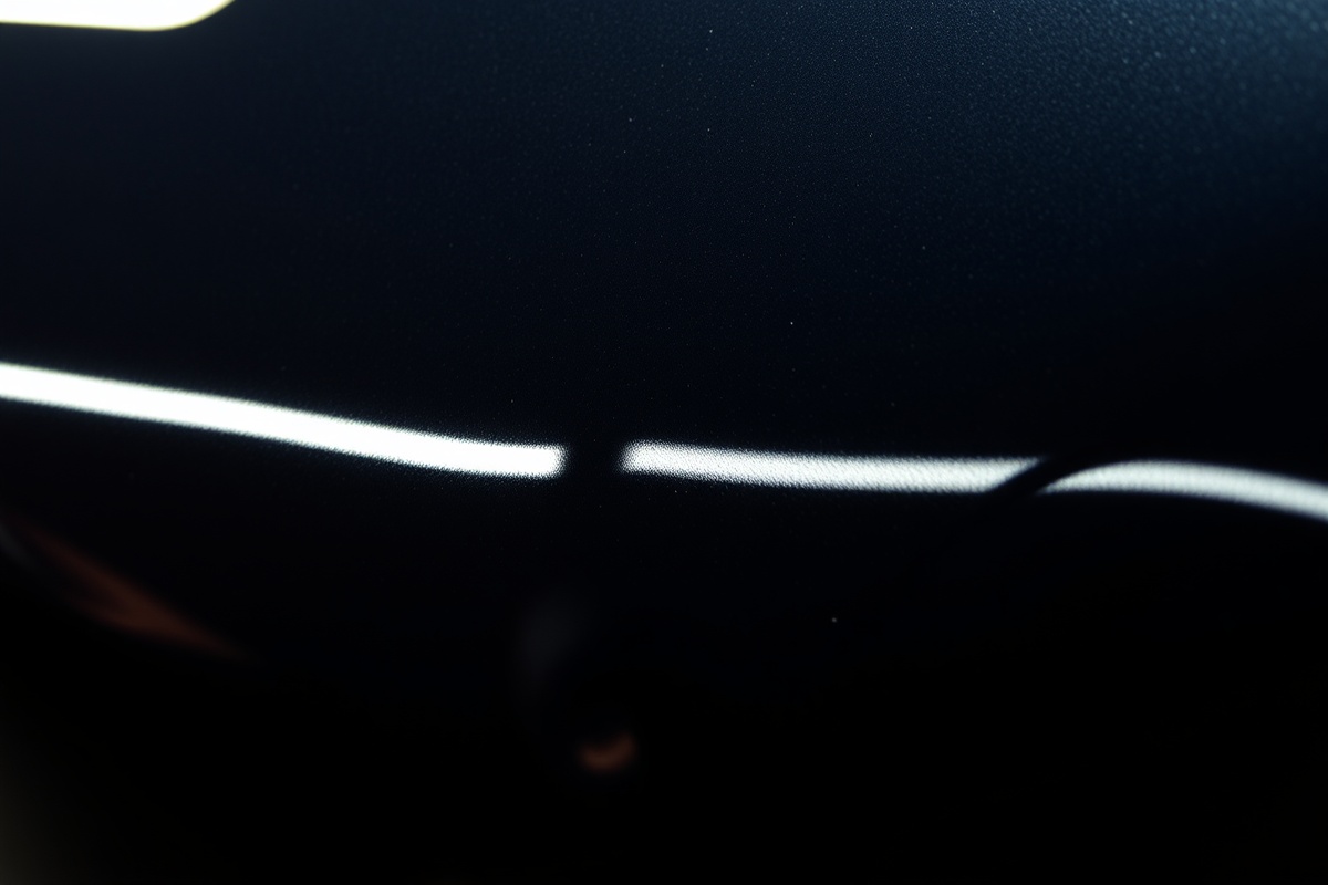 Paint correction contrast showing swirl marks vs flawless paint
