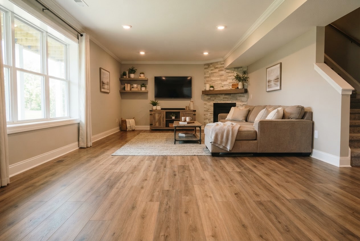 LVP — Hilliard Basement Family Room