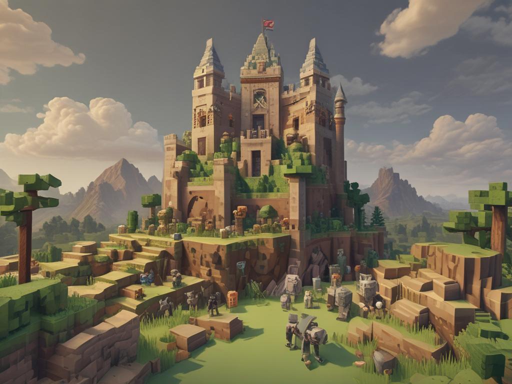 Minecraft, clans, teamwork, adventure, creativity