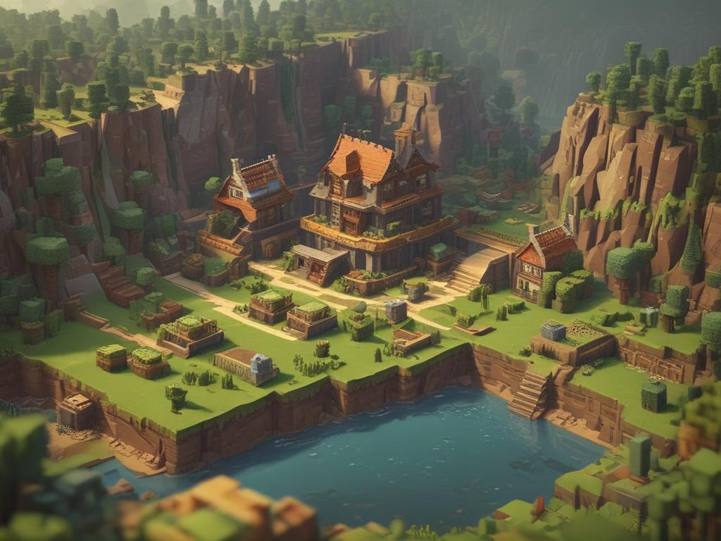 Minecraft, farming, resources, adventure, community