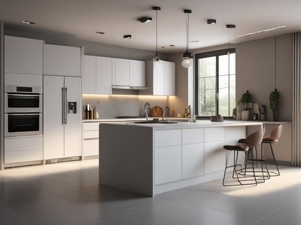 A beautifully designed modern interior showcasing a luxurious living space