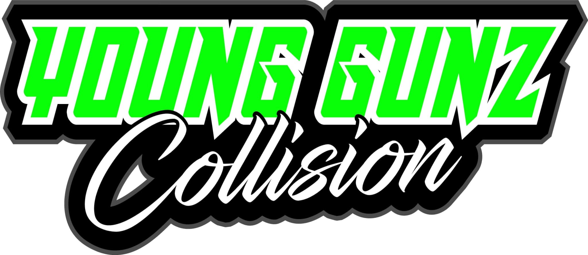 young gunz collision repair logo