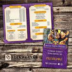 Bi Fold Take Out Menus Designed + Printed for @island