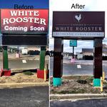 Building Sign Transformation Designed + Fabricated + Installed for Caneda’s