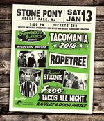 Vintage Poster Designed + Printed for @brickbubbakoos for Tacomania LIVE