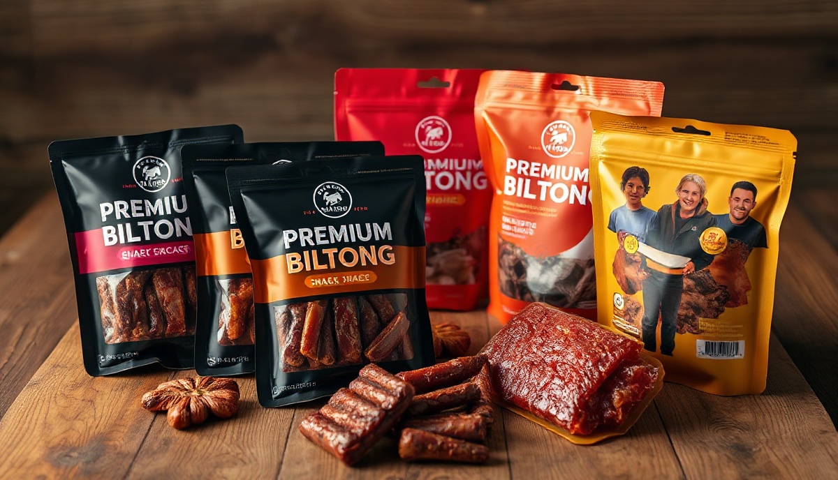 Premium biltong snack packs