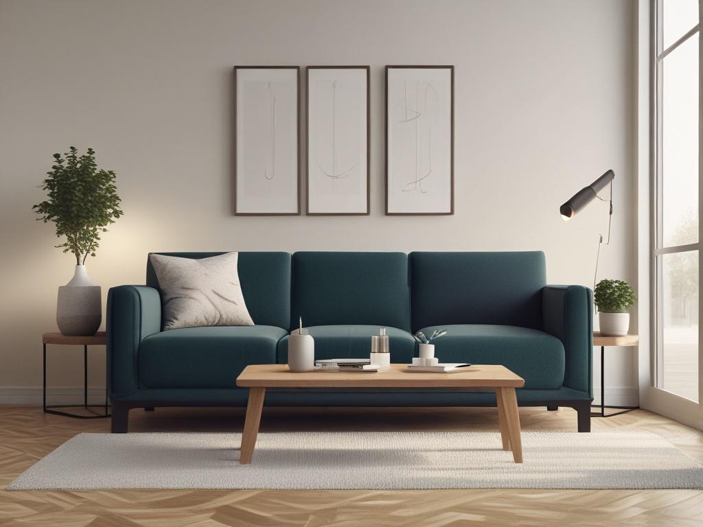 a couple sitting together on a couch in a cozy,
