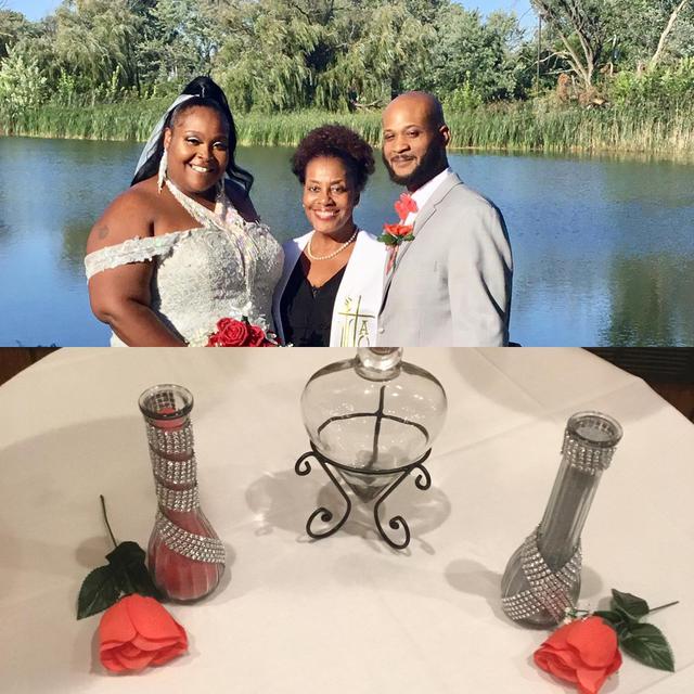 Kimeshia and Brandon had perfect weather for their perfect wedding