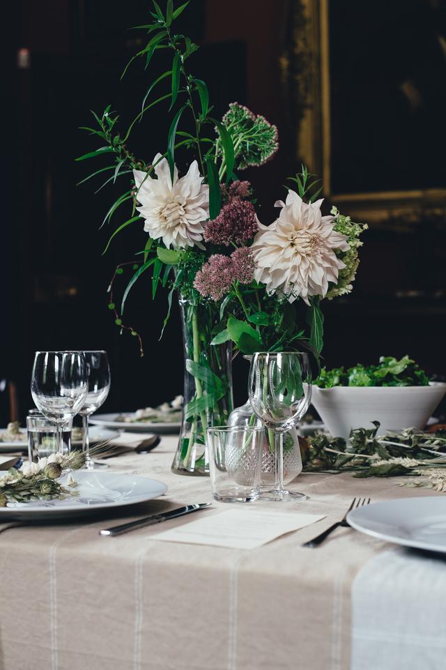 Elegant dinner table