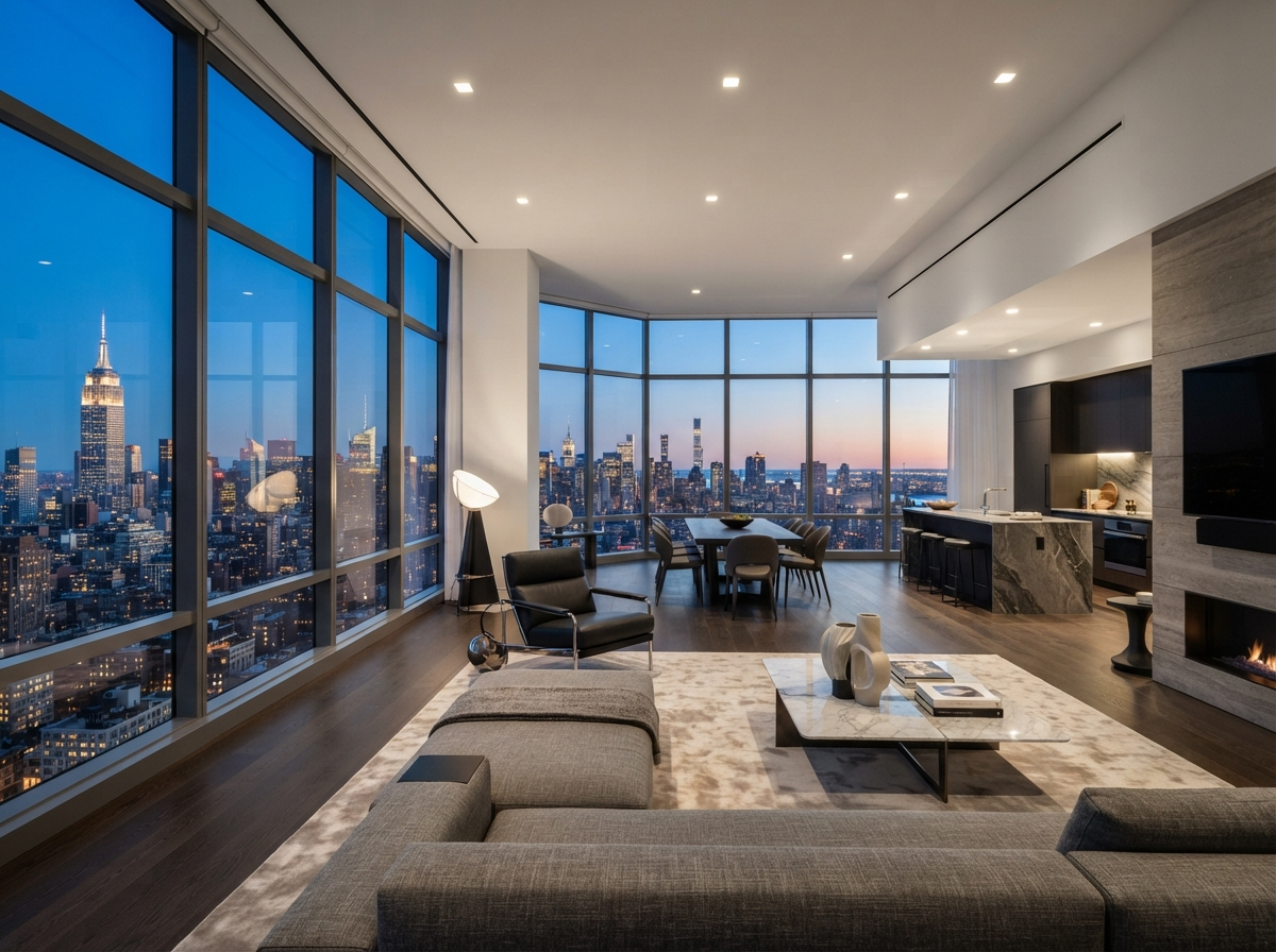 Luxury Penthouse with Panoramic City Views