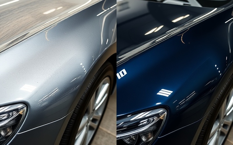 Before and after car detailing transformation