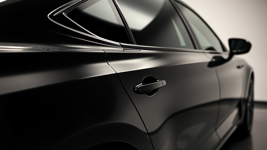 Professional car detailing result with pristine reflective finish