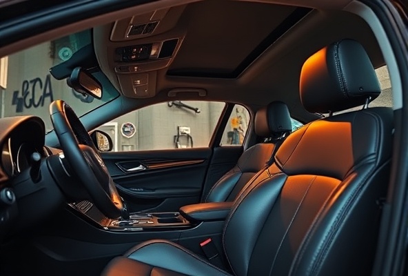 Clean car interior after detailing