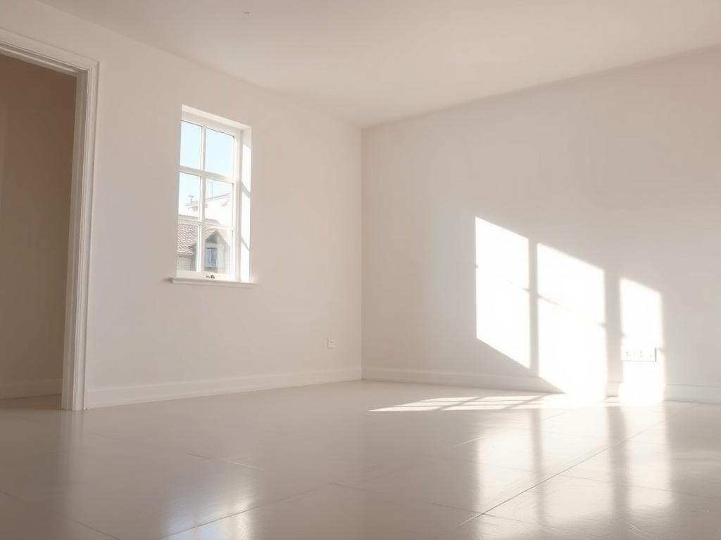 A clean, empty room after a property cleanout, showcasing freshly