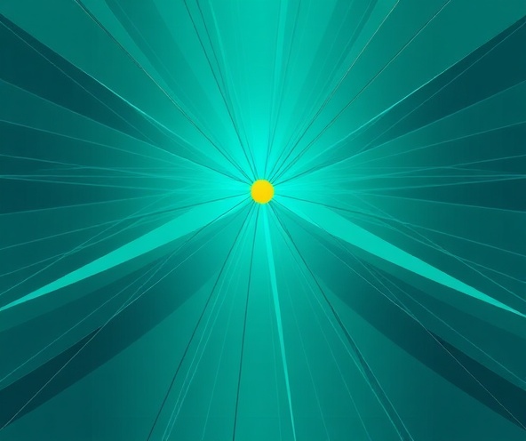 Abstract illustration of branching paths converging to a central node