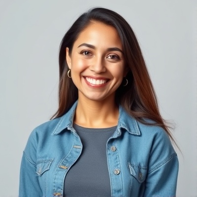 Mulher confiante e feliz com sua transformação