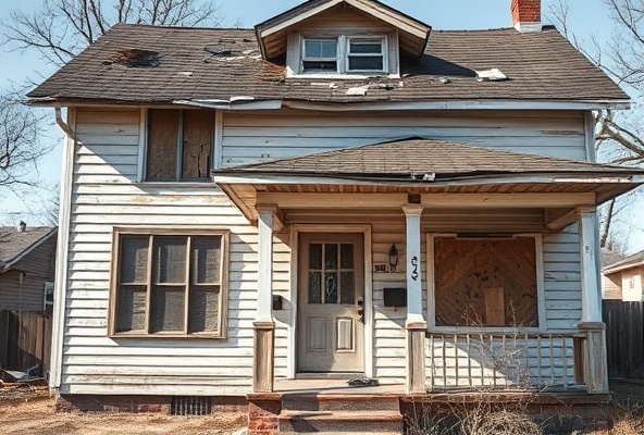 Distressed property in need of repairs