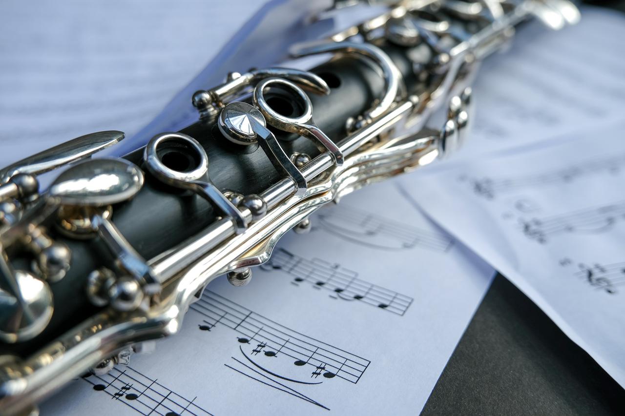 Clarinet still life.