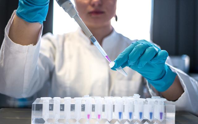 A woman COVID testing in Houston