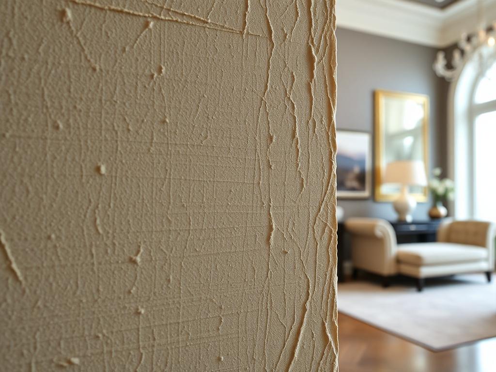 A close up shot of a wall with a decorative