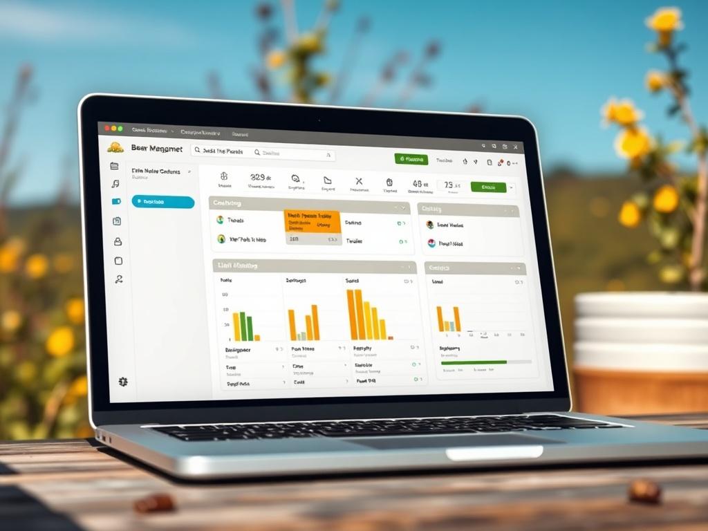 An elegant and detailed image of a laptop showing a