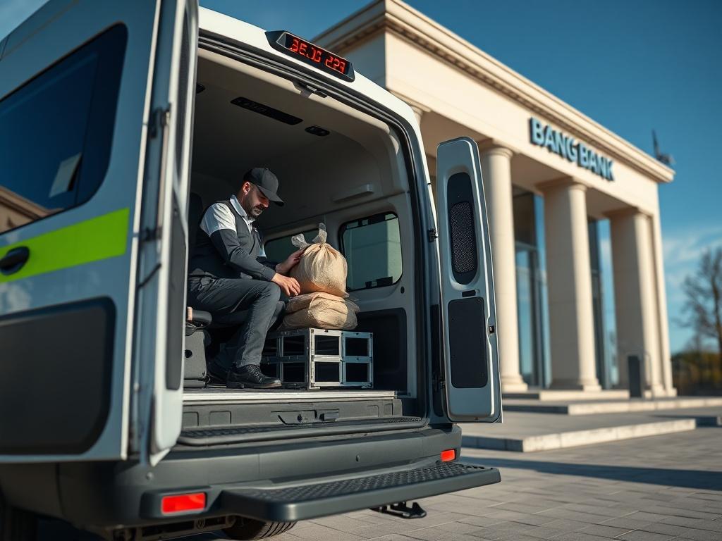 A high resolution close up shot of a secure cash