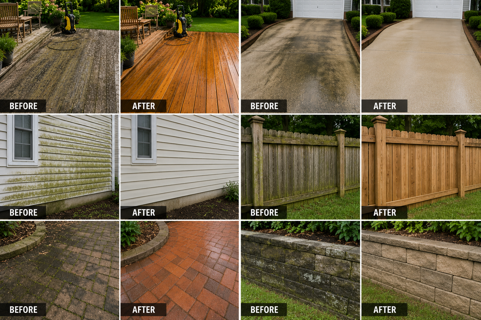 Professional pressure washing service