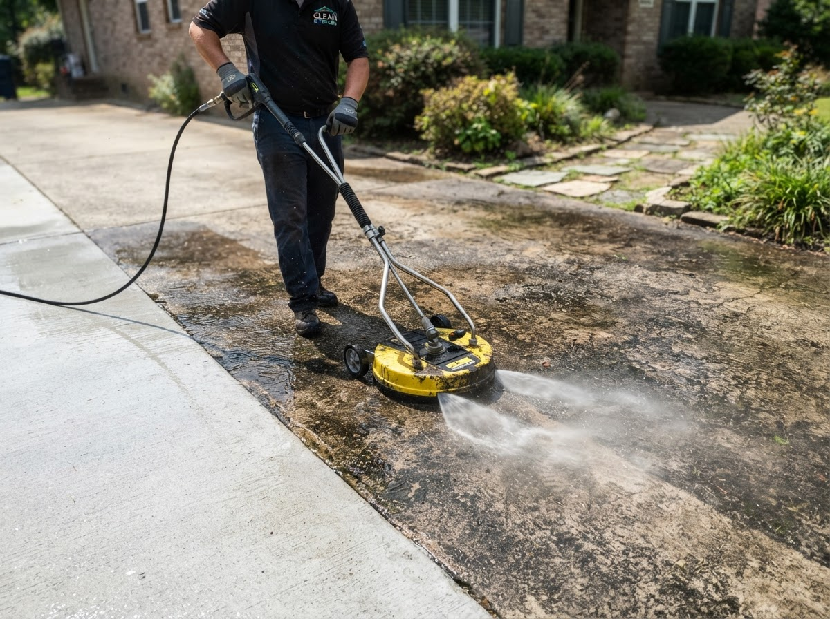Driveway cleaning service