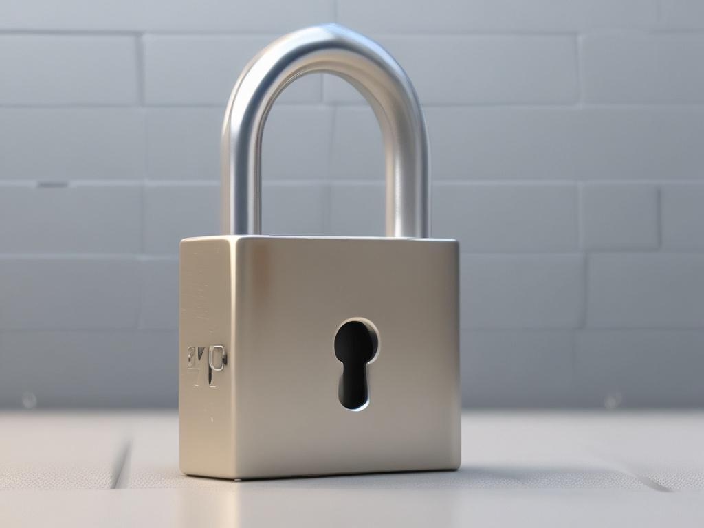 A close-up shot of a secure digital padlock, symbolizing privacy and data protection. The padlock is highly detailed, with a metallic finish, and set against a vibrant green background that corresponds to the rgb(50, 170, 39) primary color. The image should convey a sense of security and trust, focusing solely on the padlock as the subject.