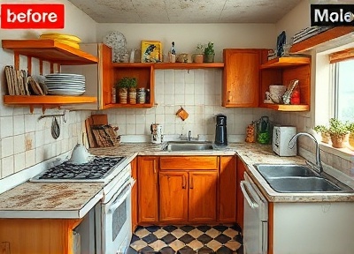 Before: Kitchen Cleaning & Repair