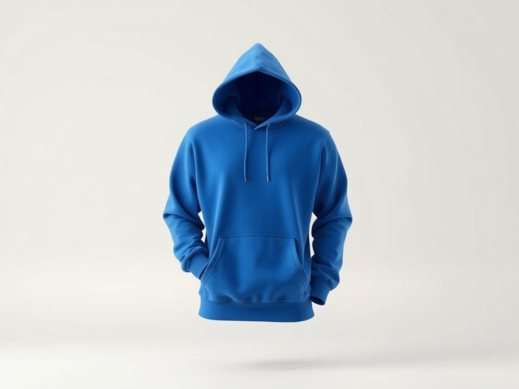 A realistic high resolution of a stylish, customized hoodie displayed