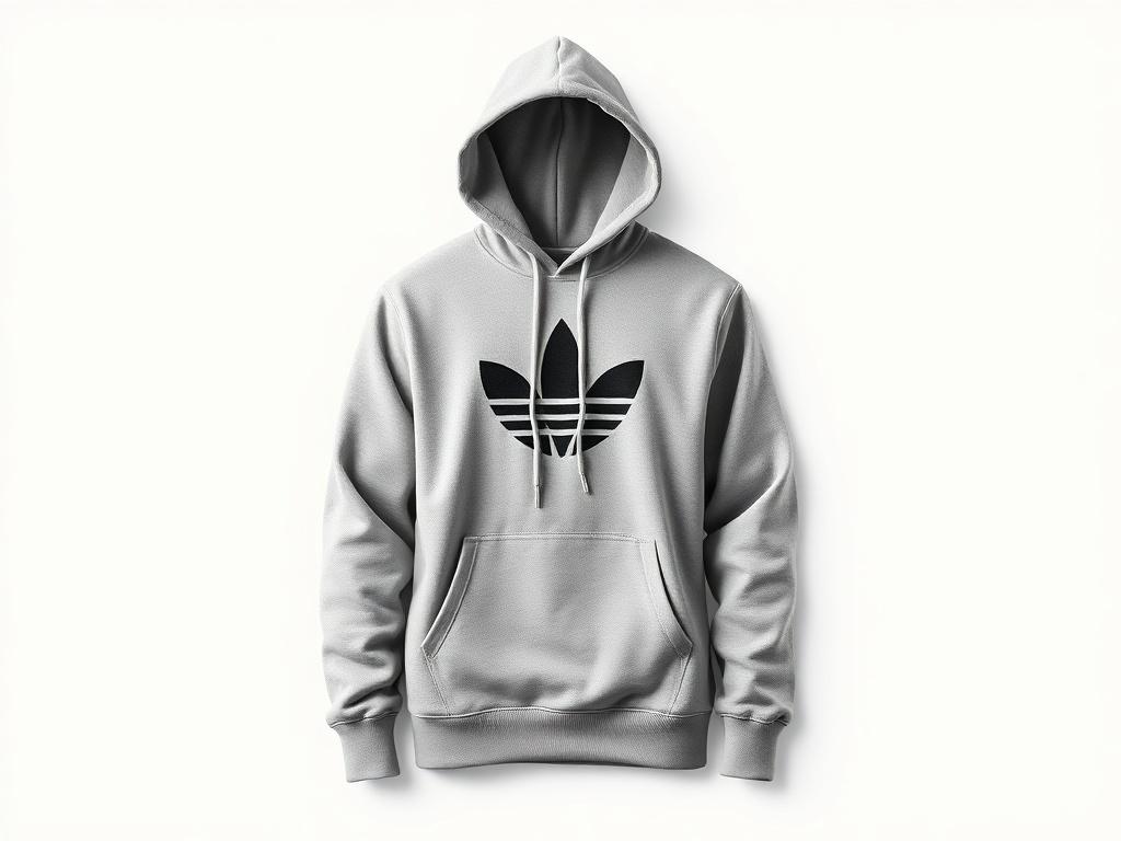 A high resolution image of a stylish hoodie on a