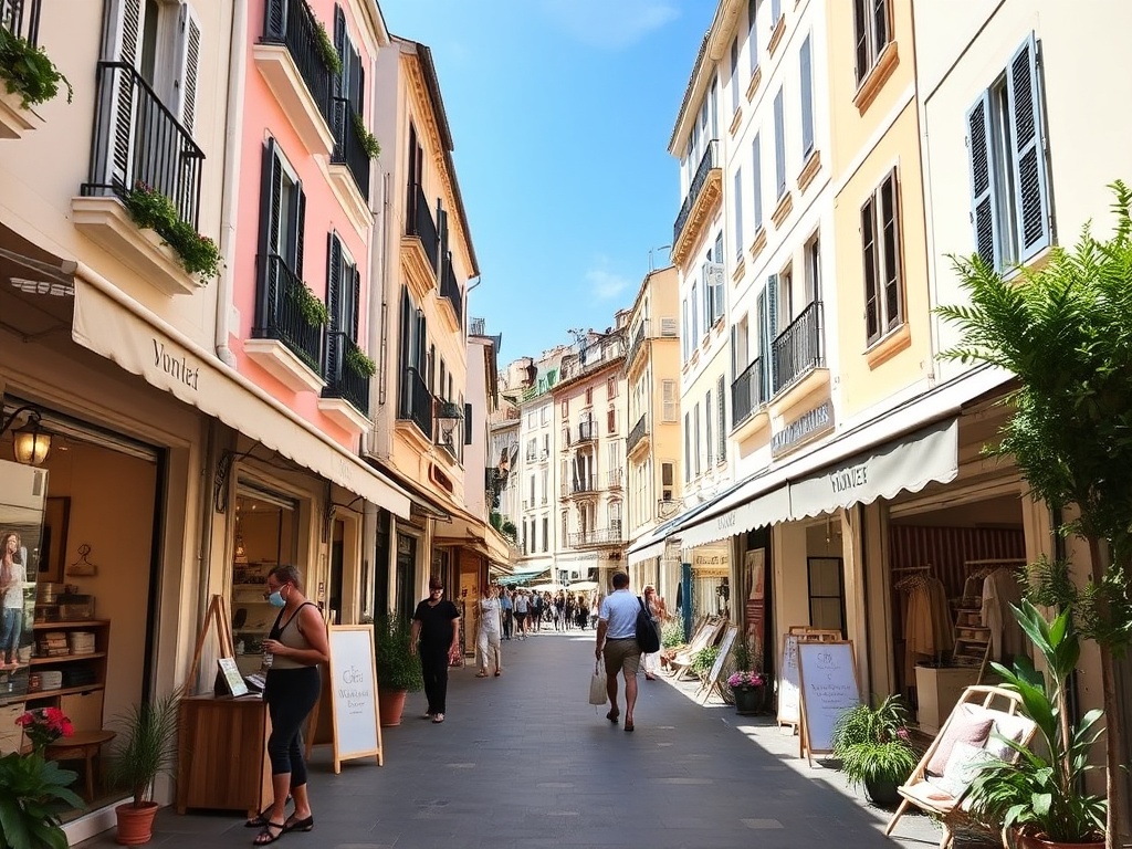 Saint-Tropez luxury shopping destination with Mediterranean seaside boutiques