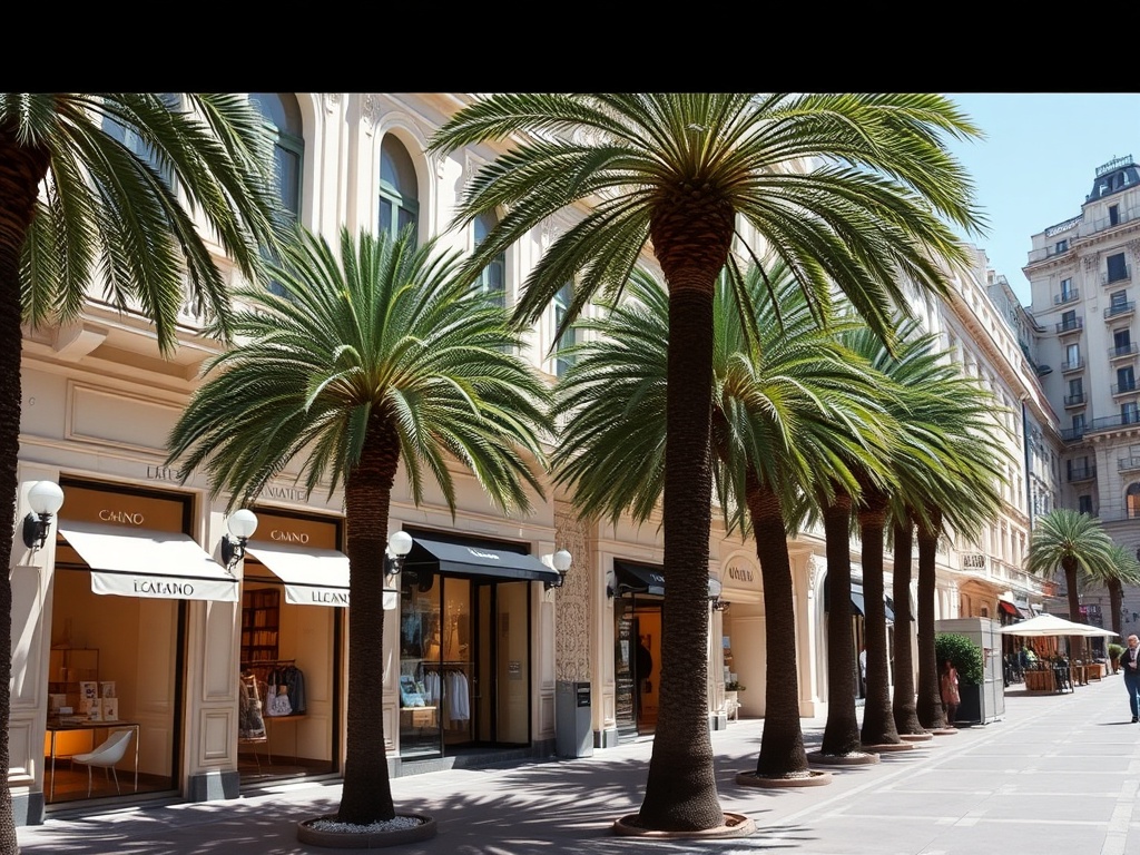 Monaco luxury shopping destination, Place du Casino Monte-Carlo with elegant boutiques