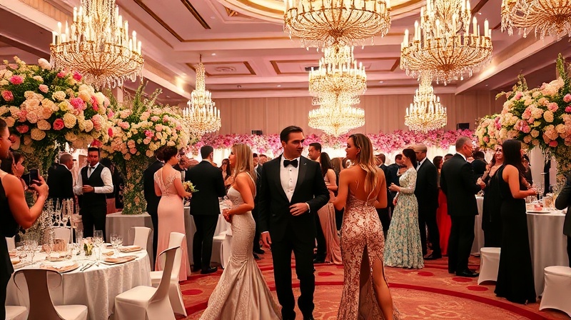 Rose Ball - elegant charity gala with ball gowns