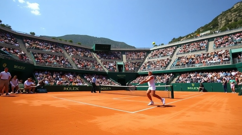 Rolex Masters tennis tournament with professional athletes