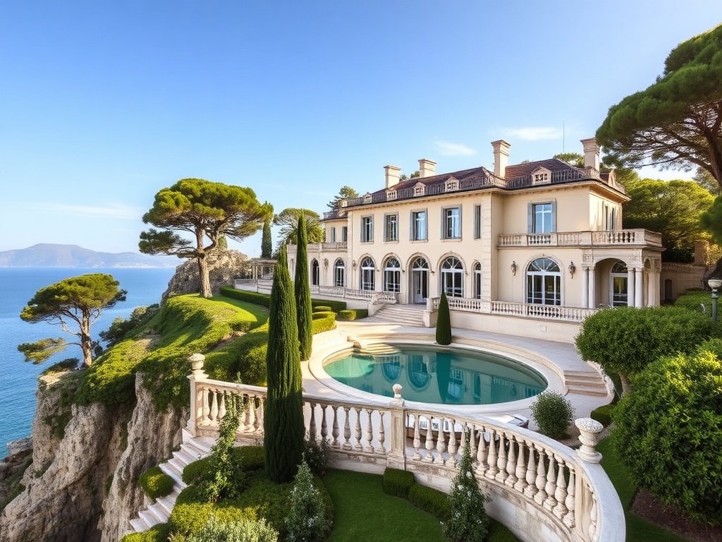 Saint-Jean-Cap-Ferrat Belle Époque villa architecture overlooking Mediterranean