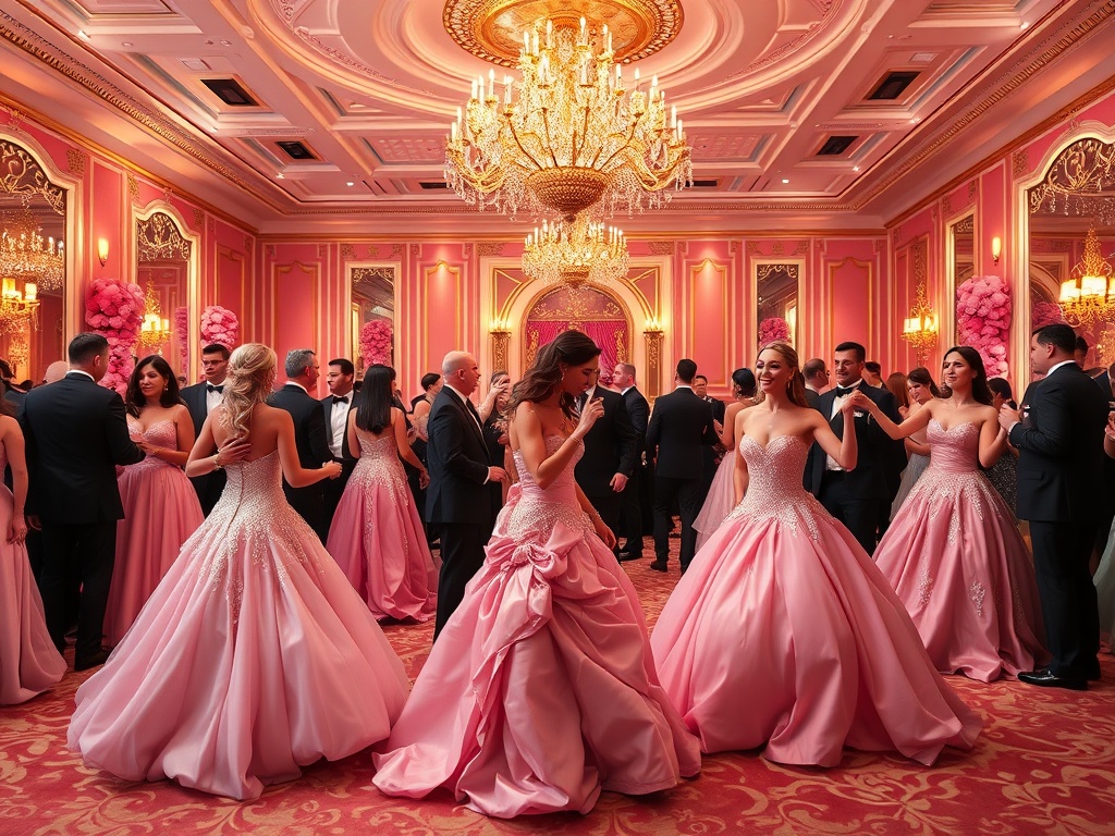 Rose Ball - elegant charity gala with ball gowns