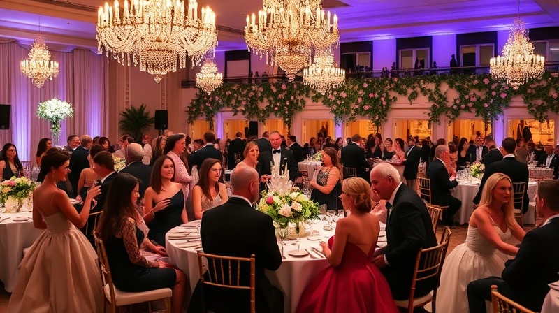 Rose Ball - elegant charity gala with ball gowns