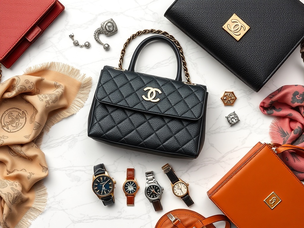Luxury fashion items - Chanel, Louis Vuitton, jewelry and watches